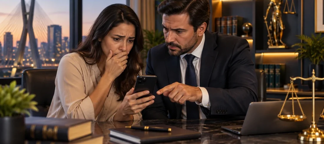 Advogado para golpes financeiros – preview Cliente recebe orientação jurídica após golpe financeiro por Pix