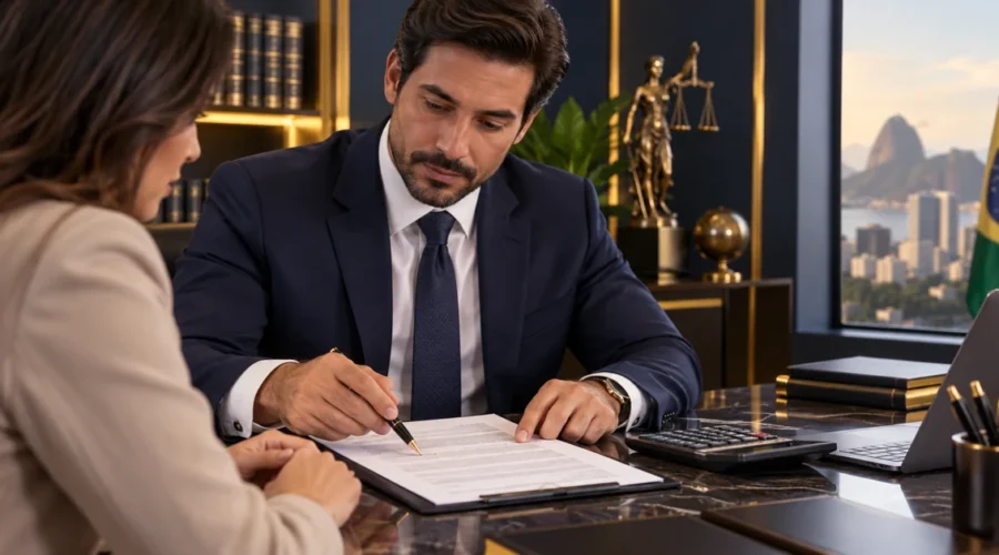 Advogado bancário revisa contrato e juros com cliente