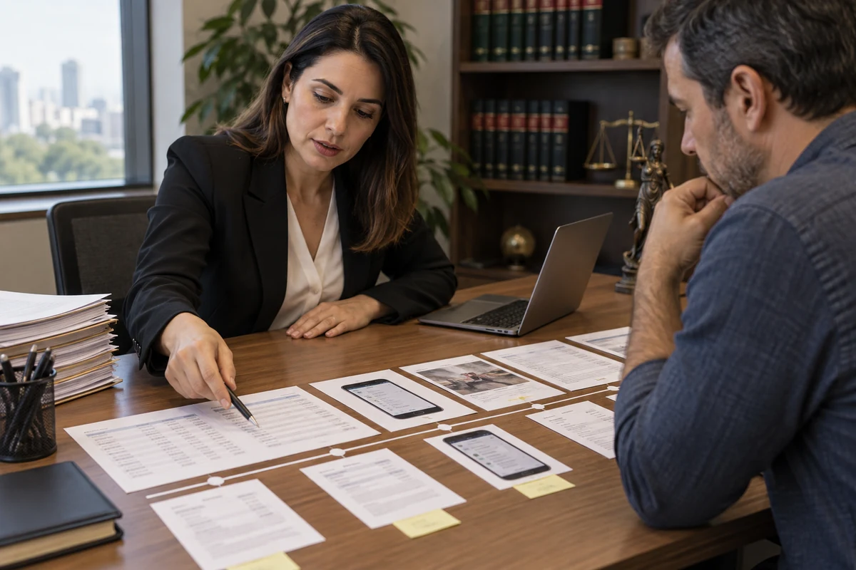 Advogada organiza transações e protocolos de atendimento bancário