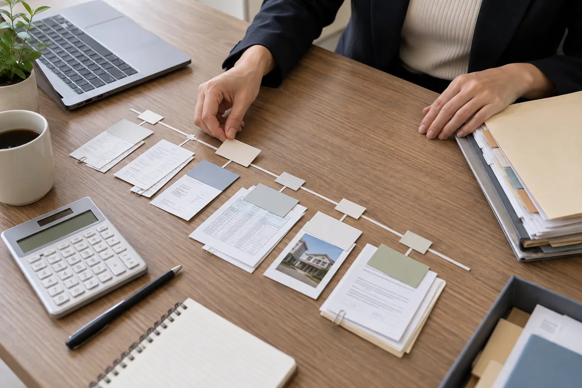Profissional organiza eventos e documentos de uma cobrança tributária
