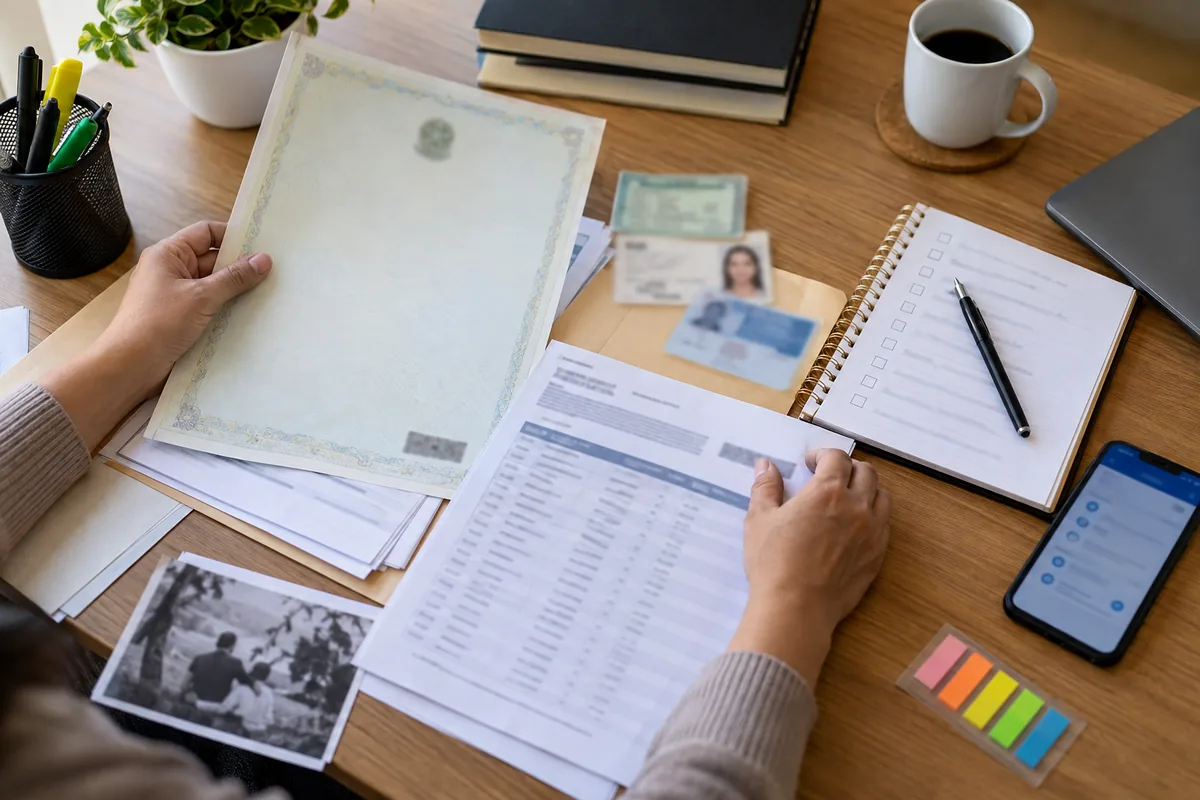 Organização de provas e documentos para recurso de pensão por morte
