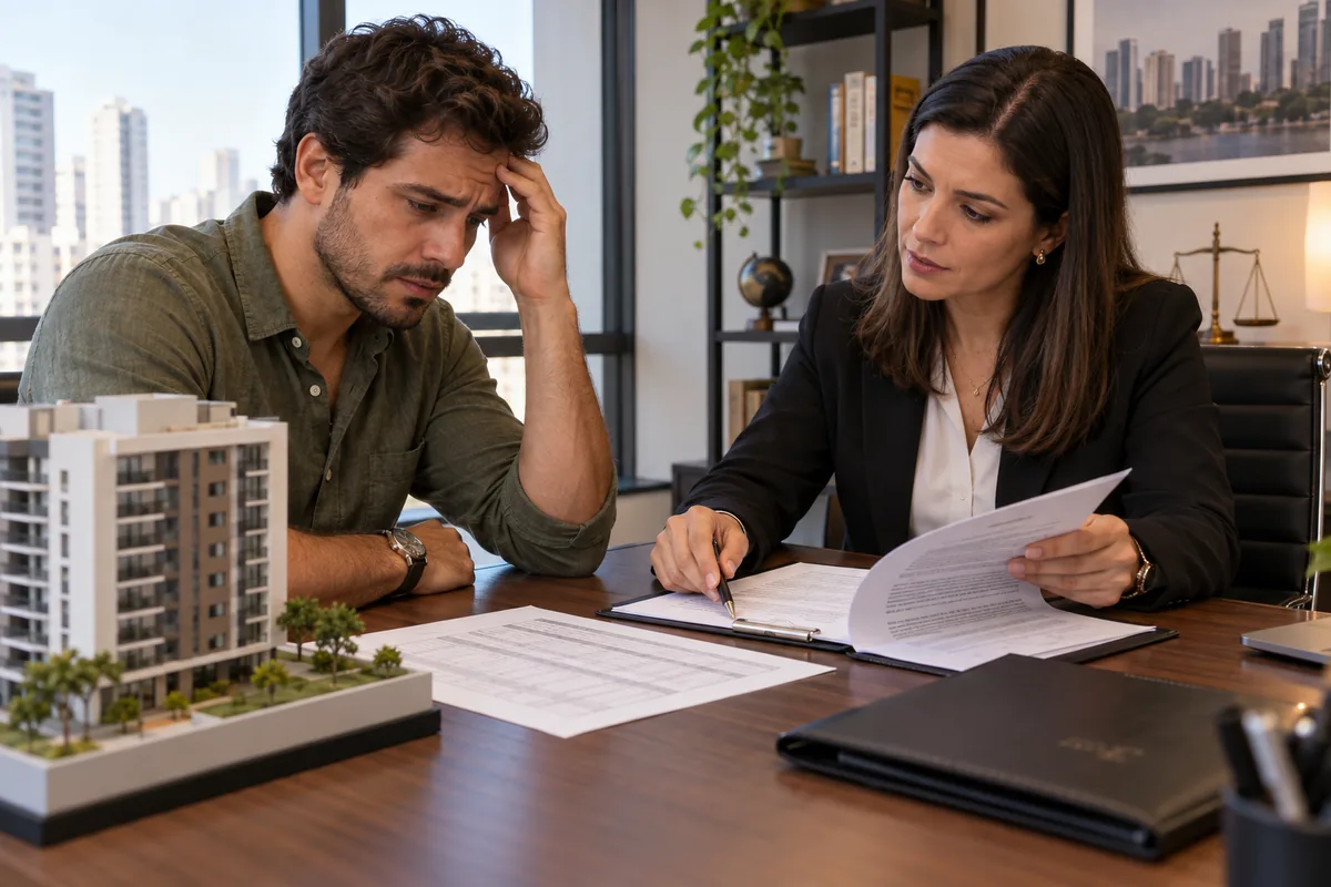 Comprador recebe orientação jurídica para cancelar compra de apartamento