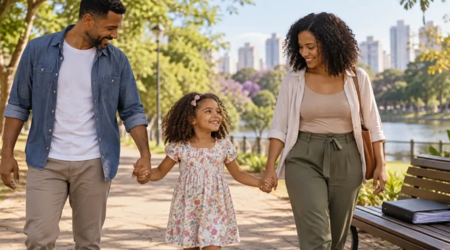 Criança preserva convivência com pai e mãe apesar da cobrança de pensão