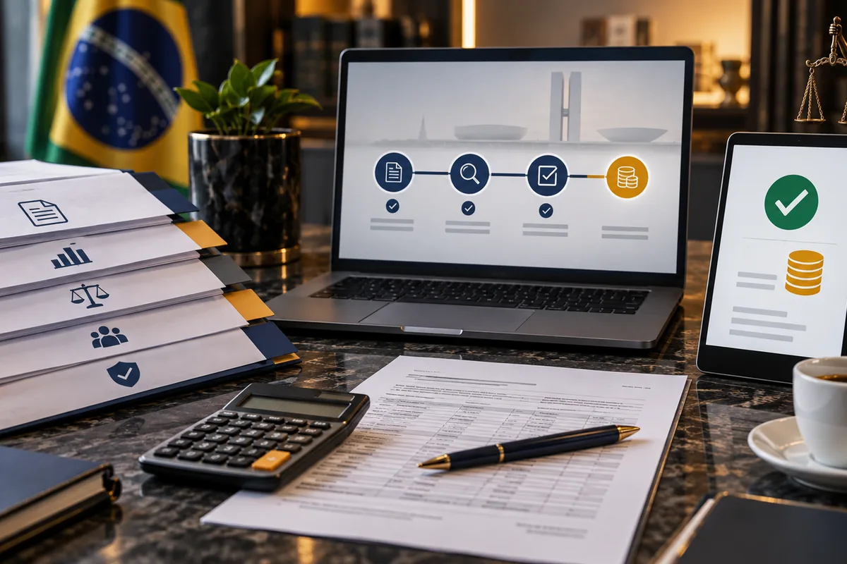 Etapas digitais do pedido de restituição pelo PER/DCOMP