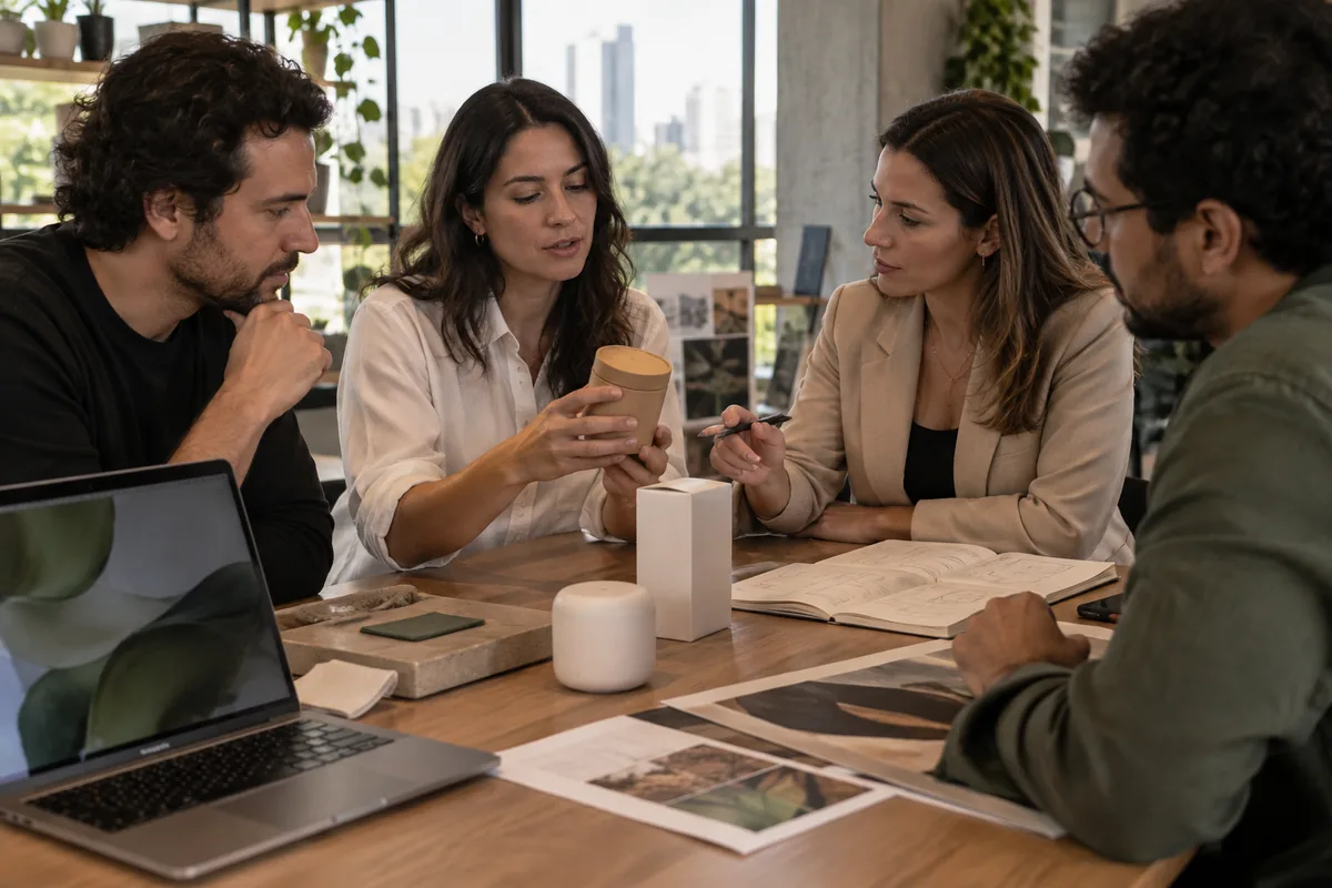 Equipe identifica criações, marca, design e tecnologia em um mapa de ativos de propriedade intelectual