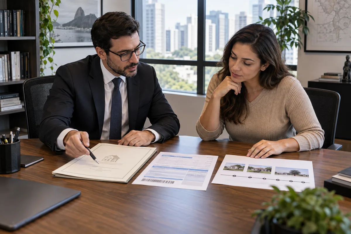 Advogado compara matrícula, IPTU e histórico de ocupação de imóvel
