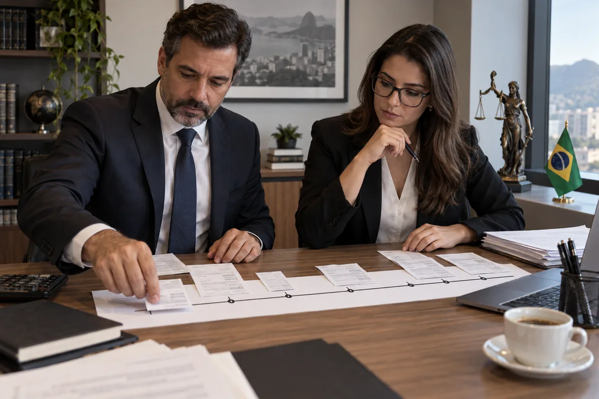 Advogados organizam linha do tempo de pagamentos tributários