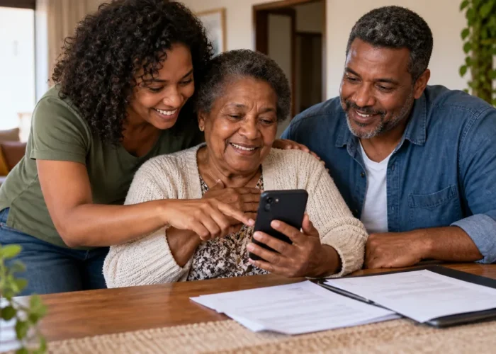 Família consulta aprovação e data do primeiro pagamento do BPC