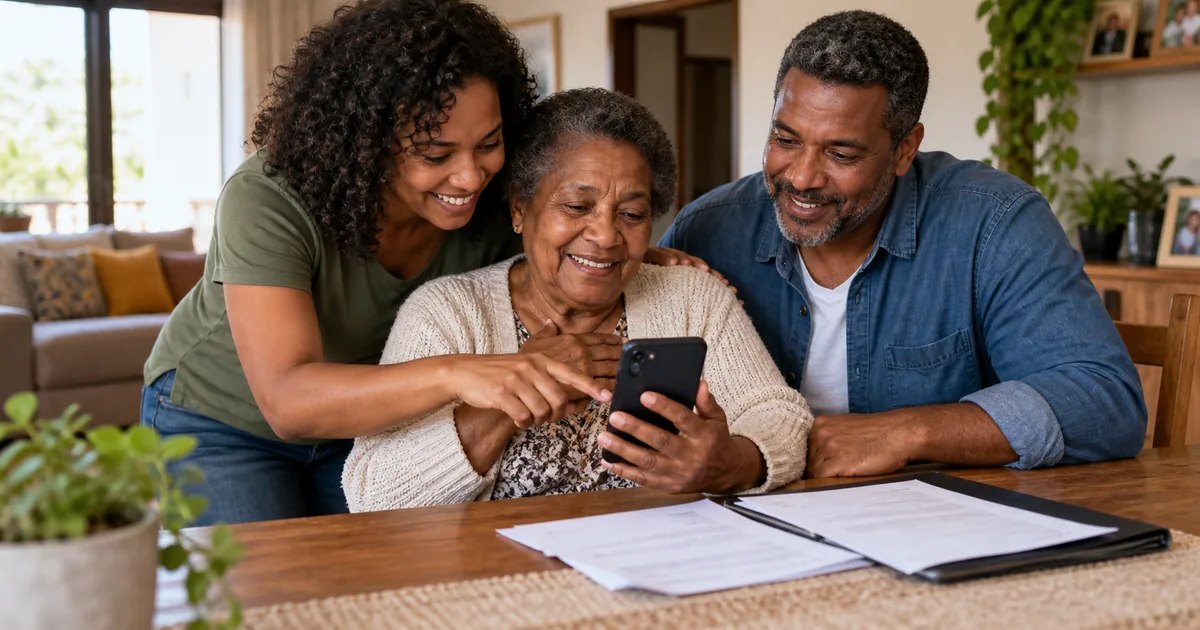 Família consulta aprovação e data do primeiro pagamento do BPC