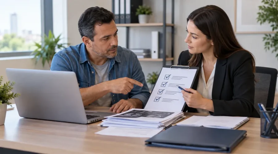 Segurado revisa checklist para recorrer de auxílio-doença negado