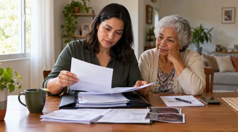 Família organiza documentos para recorrer de BPC negado