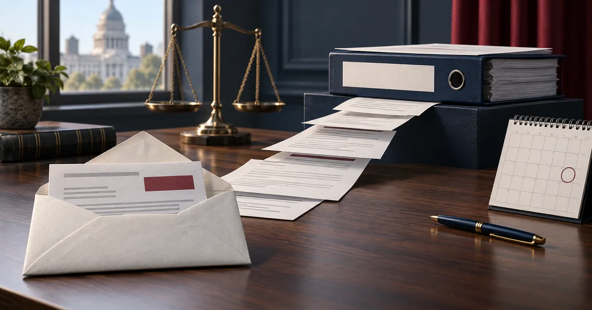 Documentos em sequência até a pasta de recurso tributário