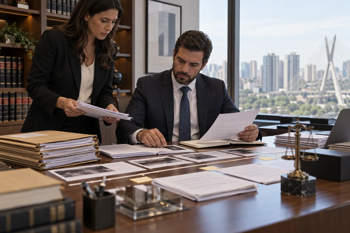 Advogada organiza cronologia e documentos da disputa societária