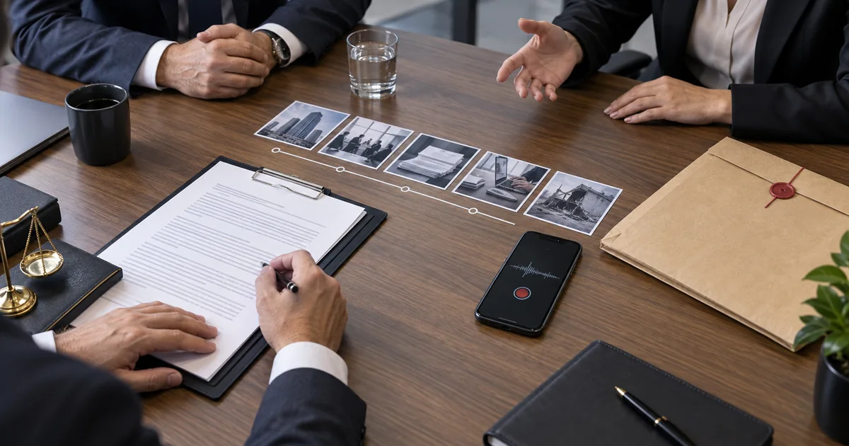 Documentos e registros de uma disputa entre sócios