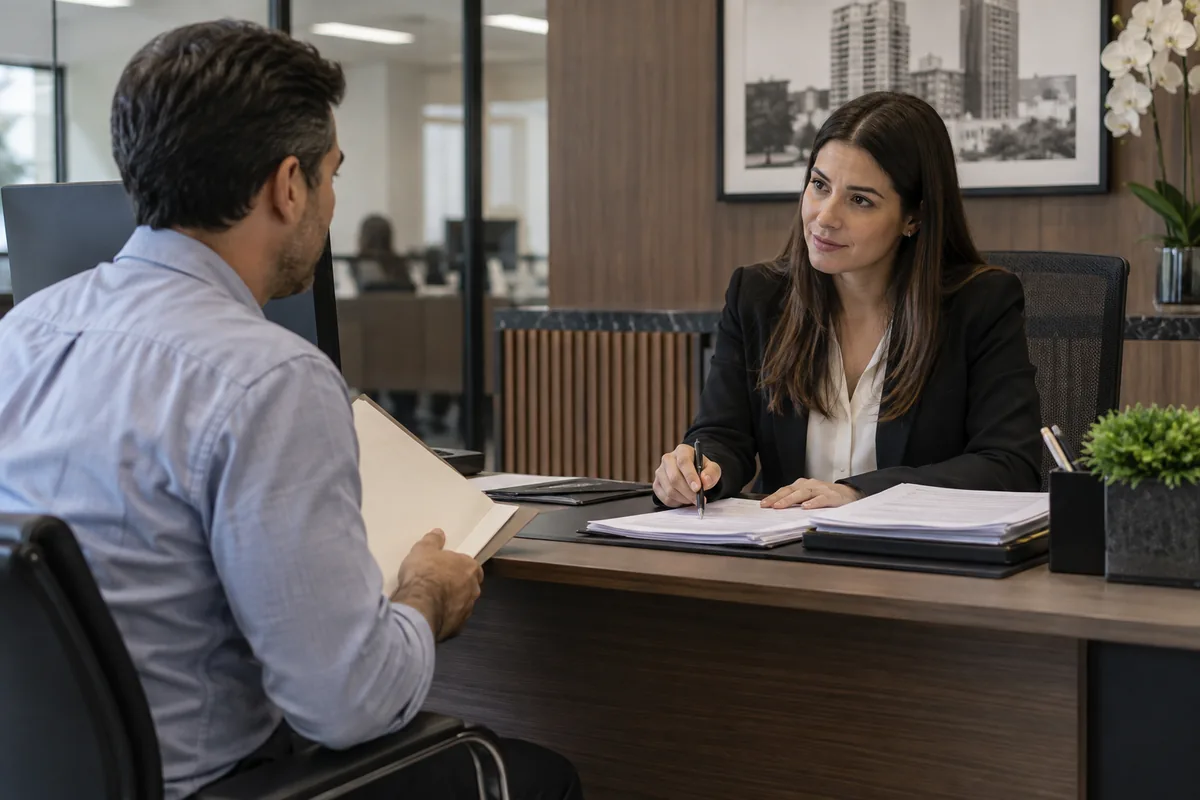 Interessado apresenta documentos para regularizar o registro do imóvel