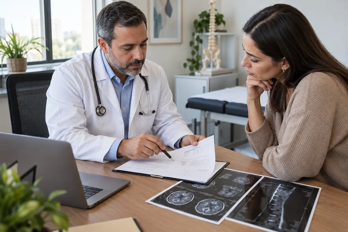 Médico explica relatório e exames para pedido de benefício