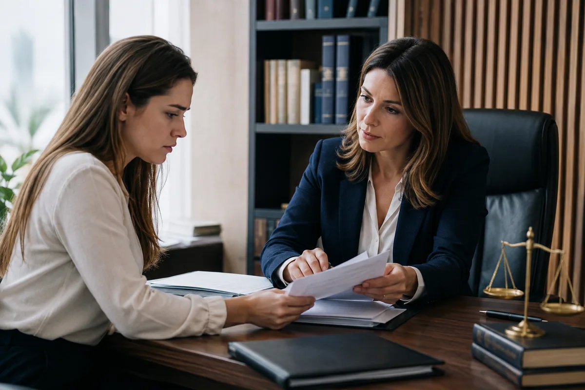 Trabalhadora confere direitos da rescisão com advogada