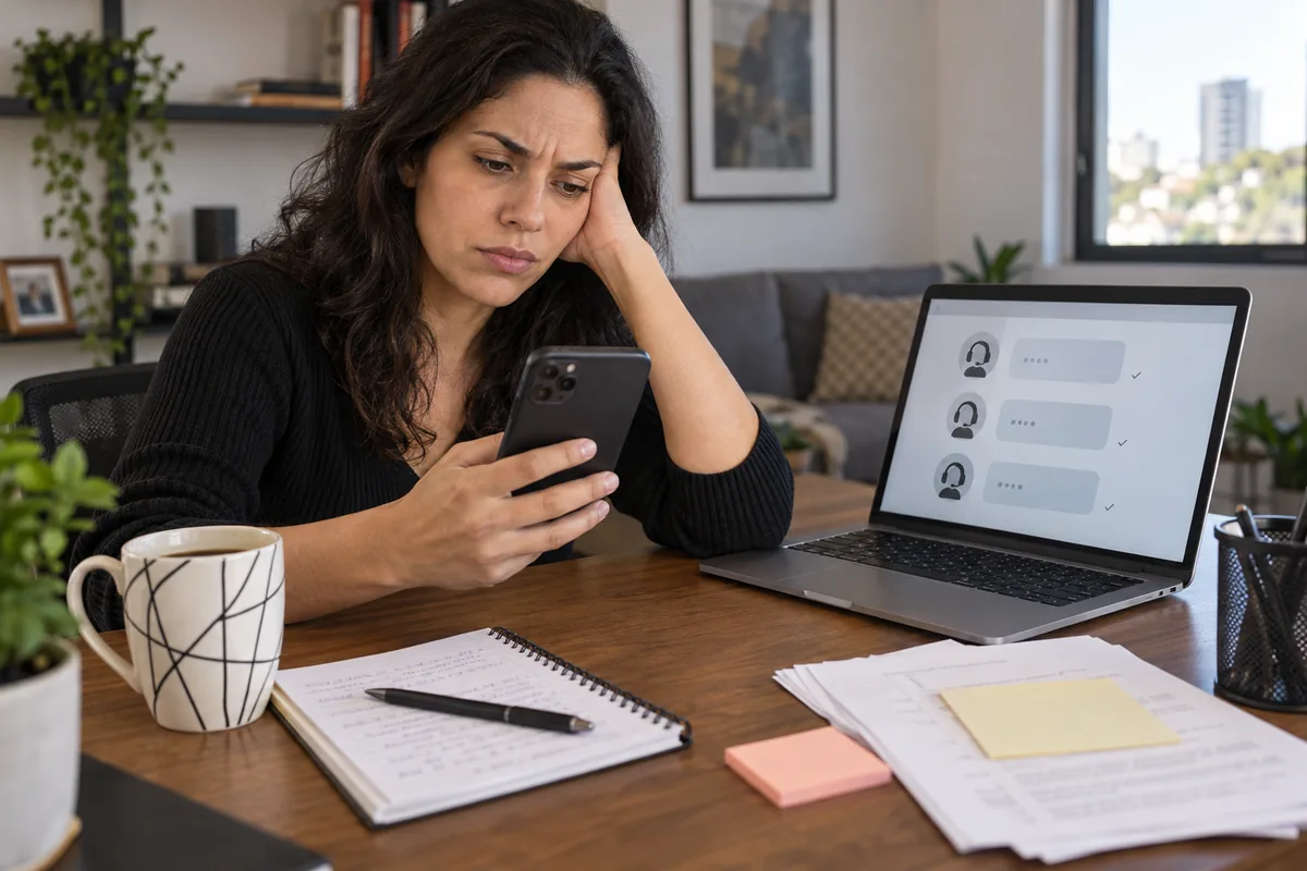 Consumidora aguarda resposta da empresa em diferentes canais de atendimento
