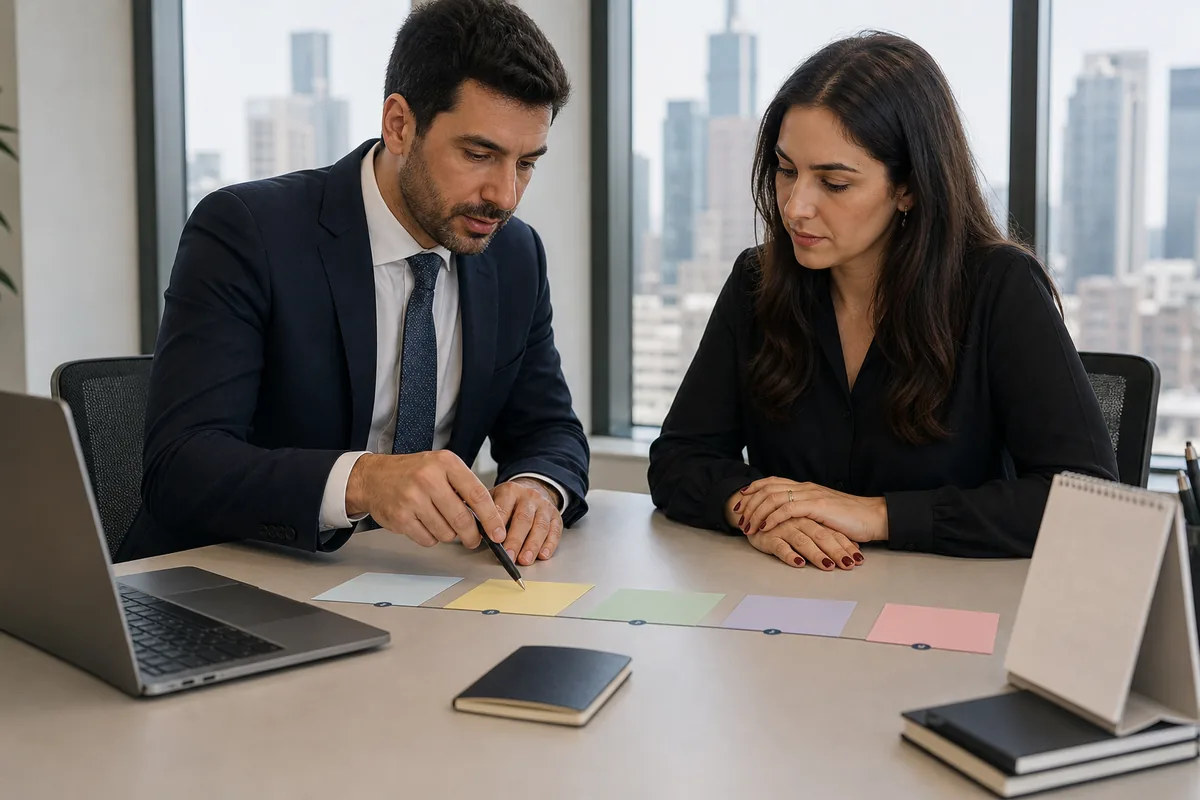 Profissional analisa etapas do green card patrocinado por empregador