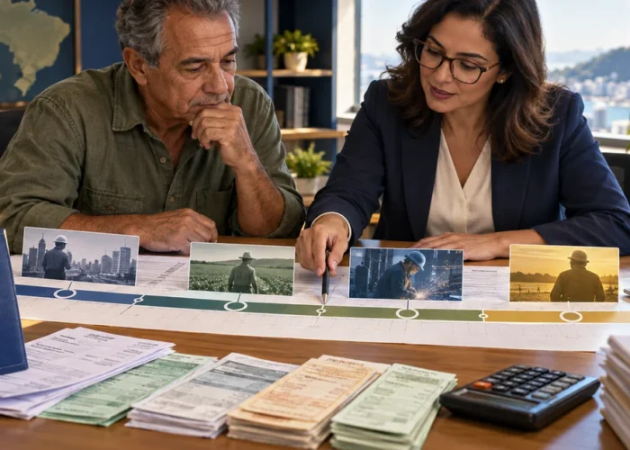 Segurado analisa revisão do tempo de contribuição da aposentadoria