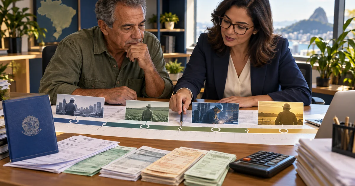 Segurado analisa revisão do tempo de contribuição da aposentadoria