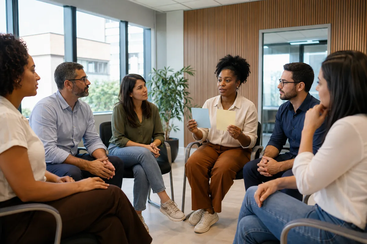 Equipe participa de treinamento para prevenir assédio no trabalho
