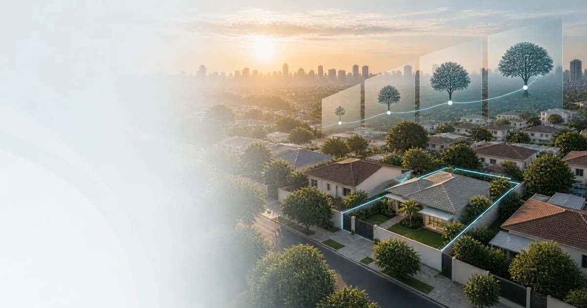 Imóvel residencial destacado em composição sobre os diferentes prazos da usucapião