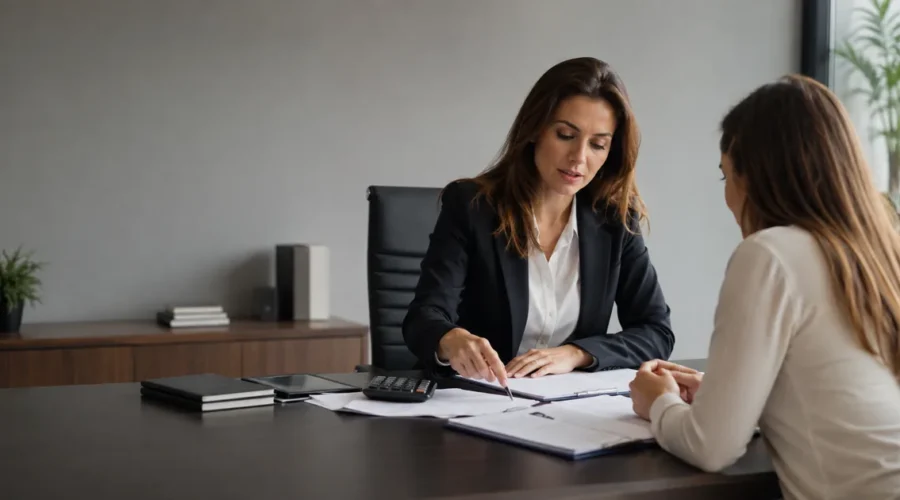 Profissional orienta trabalhadora sobre verbas rescisórias