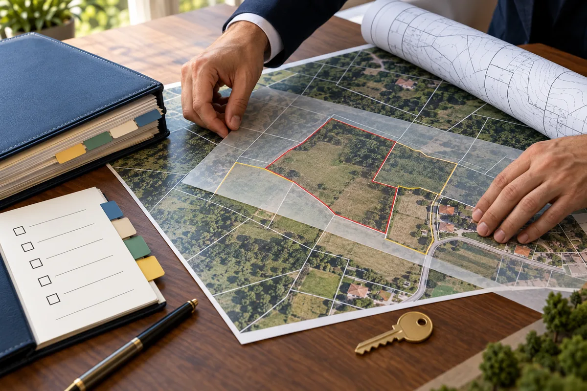 Mapa de lotes, planta e documentos são alinhados durante a regularização