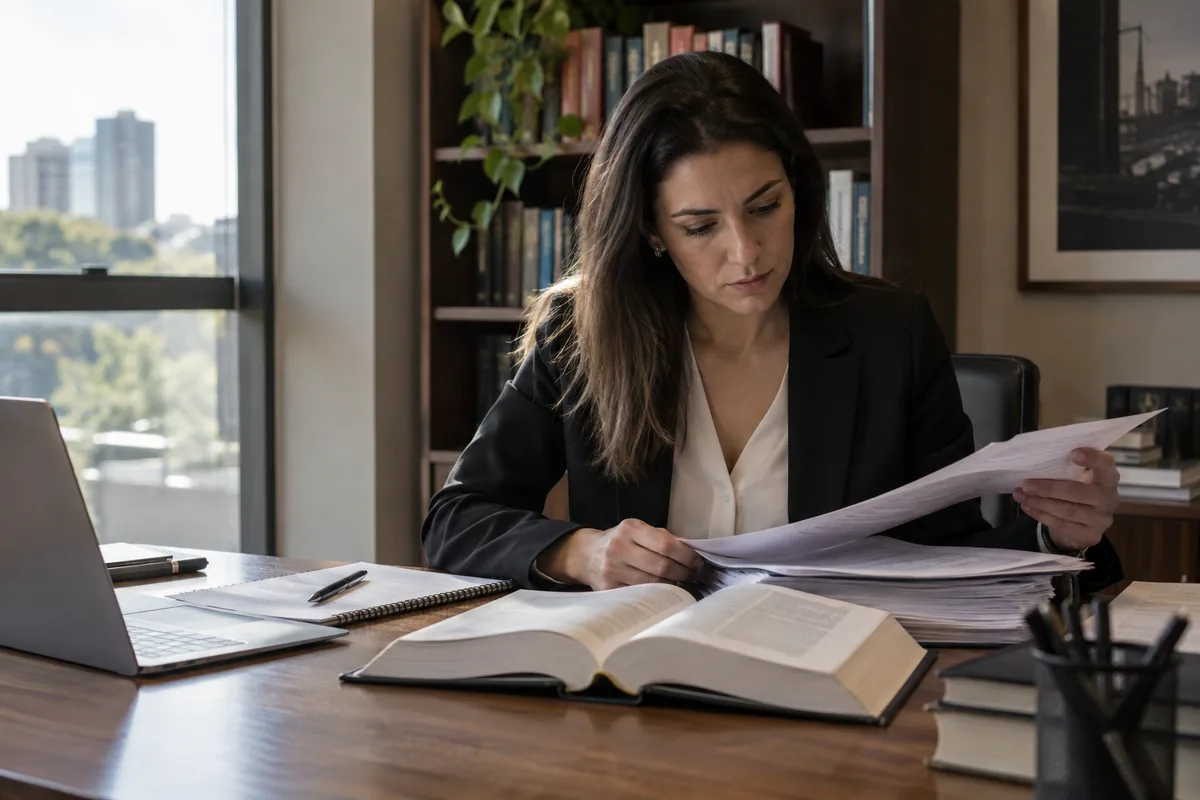 Advogada analisa documentos para distinguir homicídio simples e qualificado