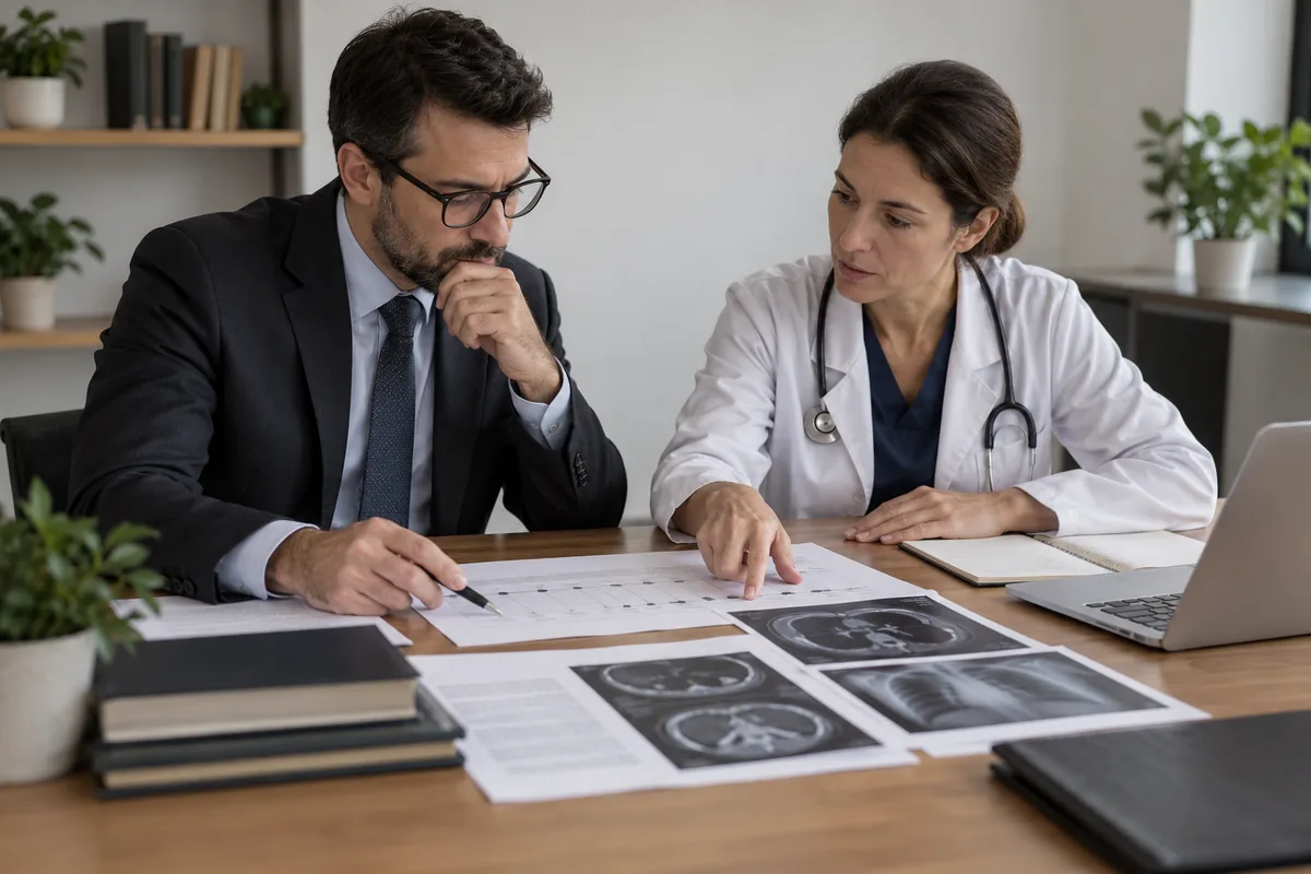 Advogado e médica analisam cronologia e exames de atendimento