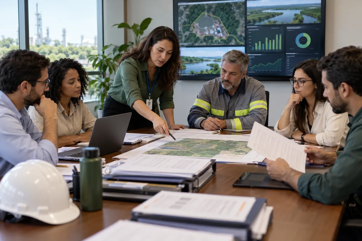 Equipe multidisciplinar revisa mapas, licenças e indicadores ambientais