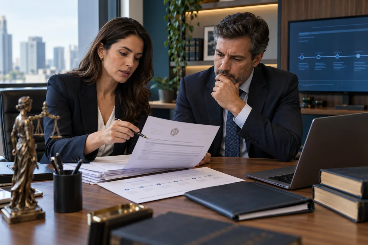 Advogada revisa certidão de dívida ativa e cronologia da cobrança fiscal