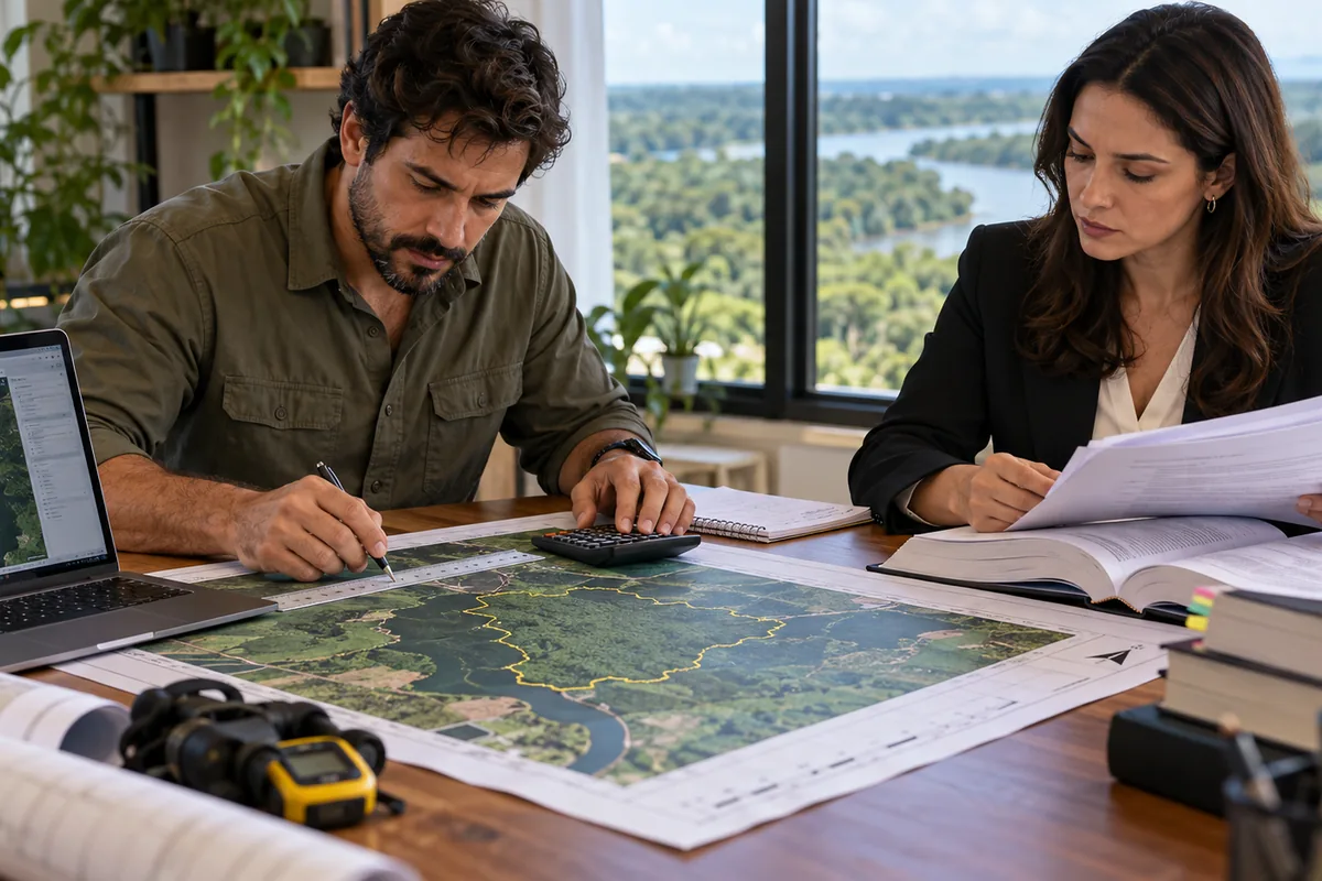 Especialista e advogada calculam área de infração ambiental