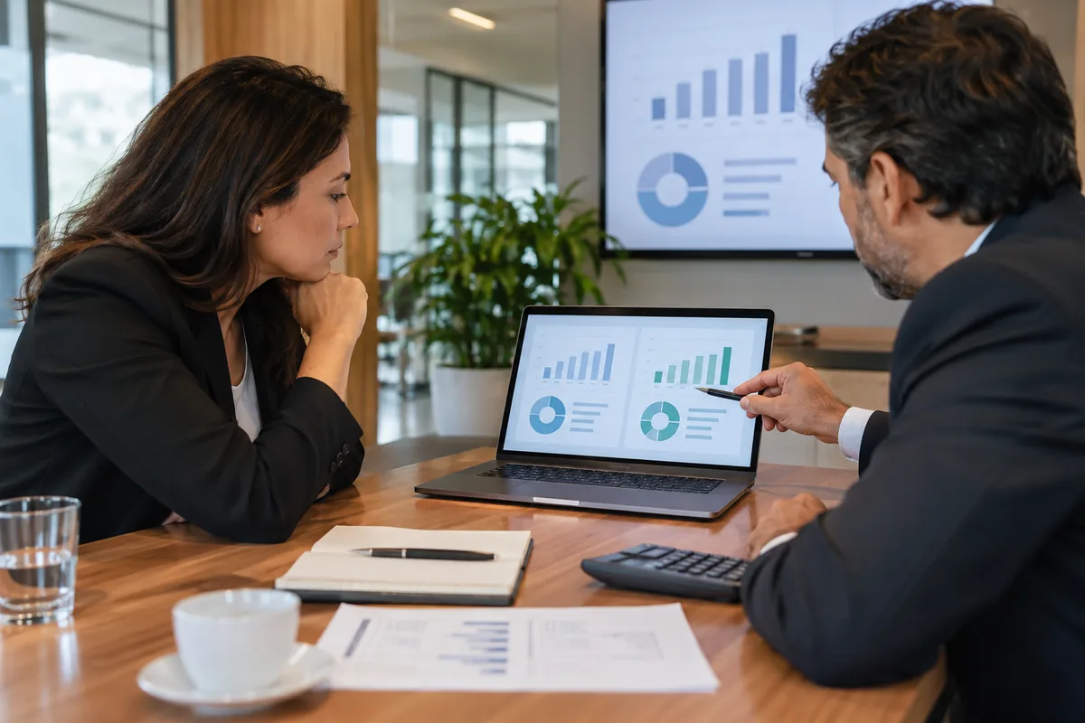 Diretora financeira e consultor comparam cenários tributários e margem empresarial