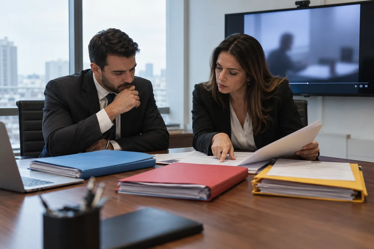 Advogados conferem depoimentos e gravação em processo de associação ao tráfico