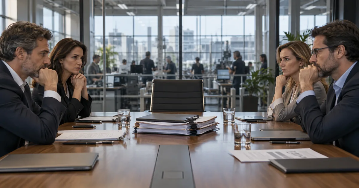 Grupos de sócios diante de decisão empresarial paralisada
