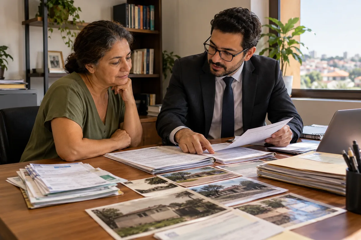 Proprietária organiza provas da posse com advogado imobiliário