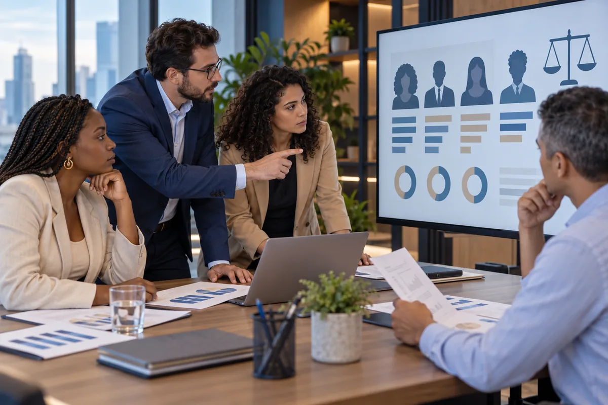 Equipe de recursos humanos analisa critérios remuneratórios