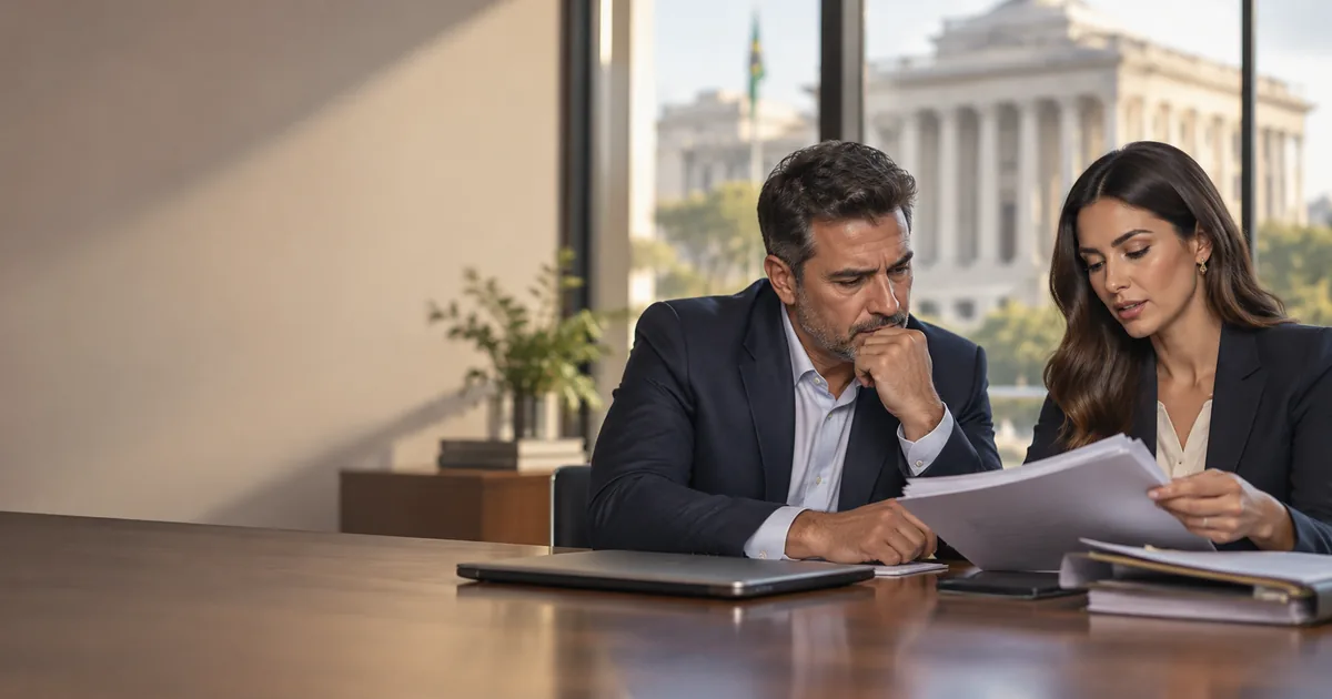 Cliente e advogada avaliam defesa em execução fiscal