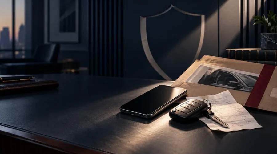 Celular, chave e documentos sob análise jurídica em caso de receptação
