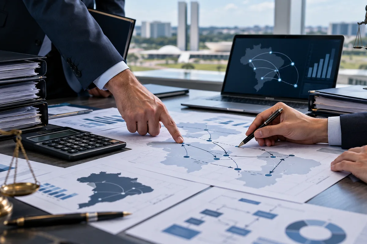 Profissionais analisam fluxo de recursos públicos e documentos de auditoria