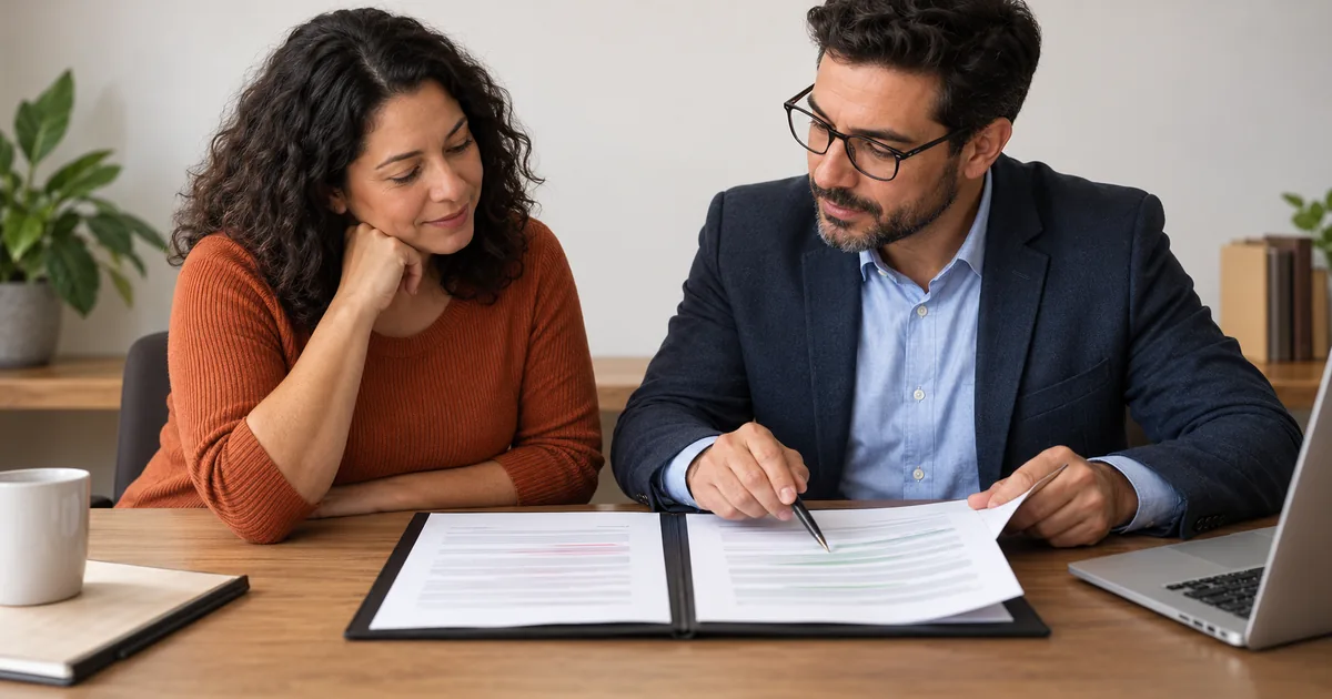 Consumidora e advogado analisam versões de contrato