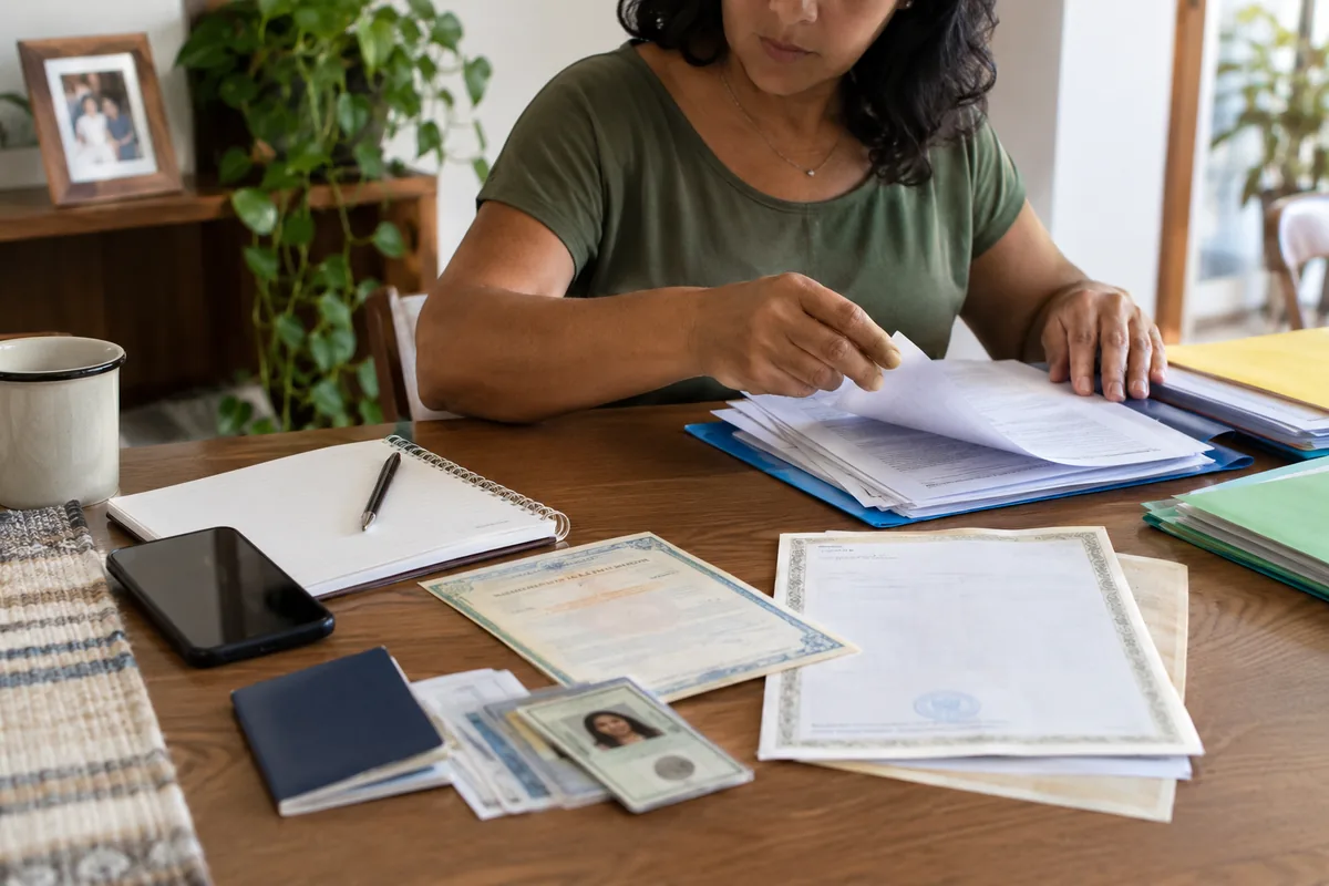 Dependente organiza certidões e comprovantes para pensão por morte
