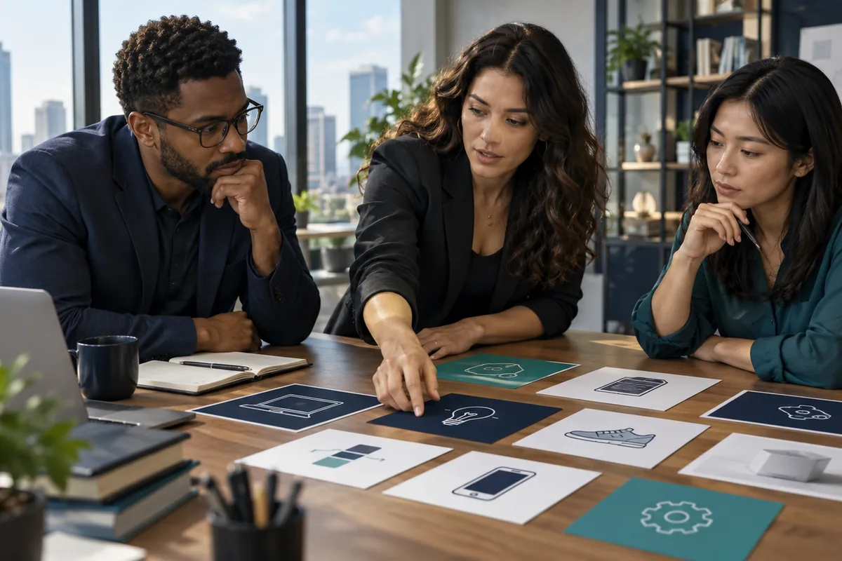 Equipe identifica marcas, software, design e conhecimento empresarial