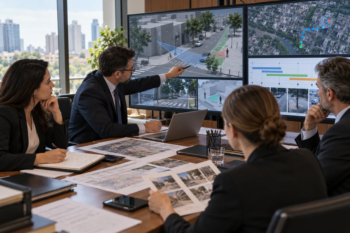 Equipe jurídica analisa reconstrução, localização e visibilidade para defesa no júri