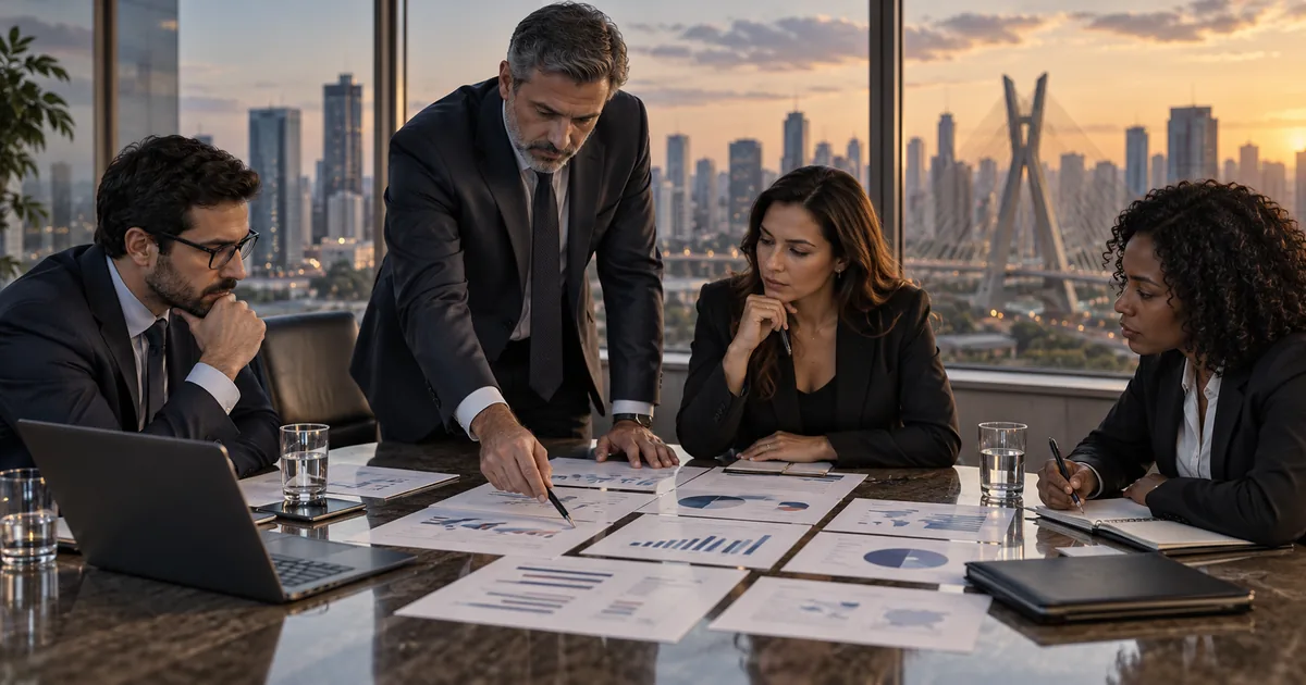 Equipe define prioridades para recuperar uma empresa endividada
