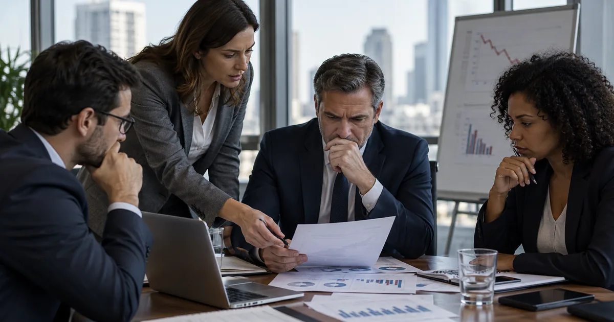 Gestores avaliam indicadores críticos de empresa com risco de falência