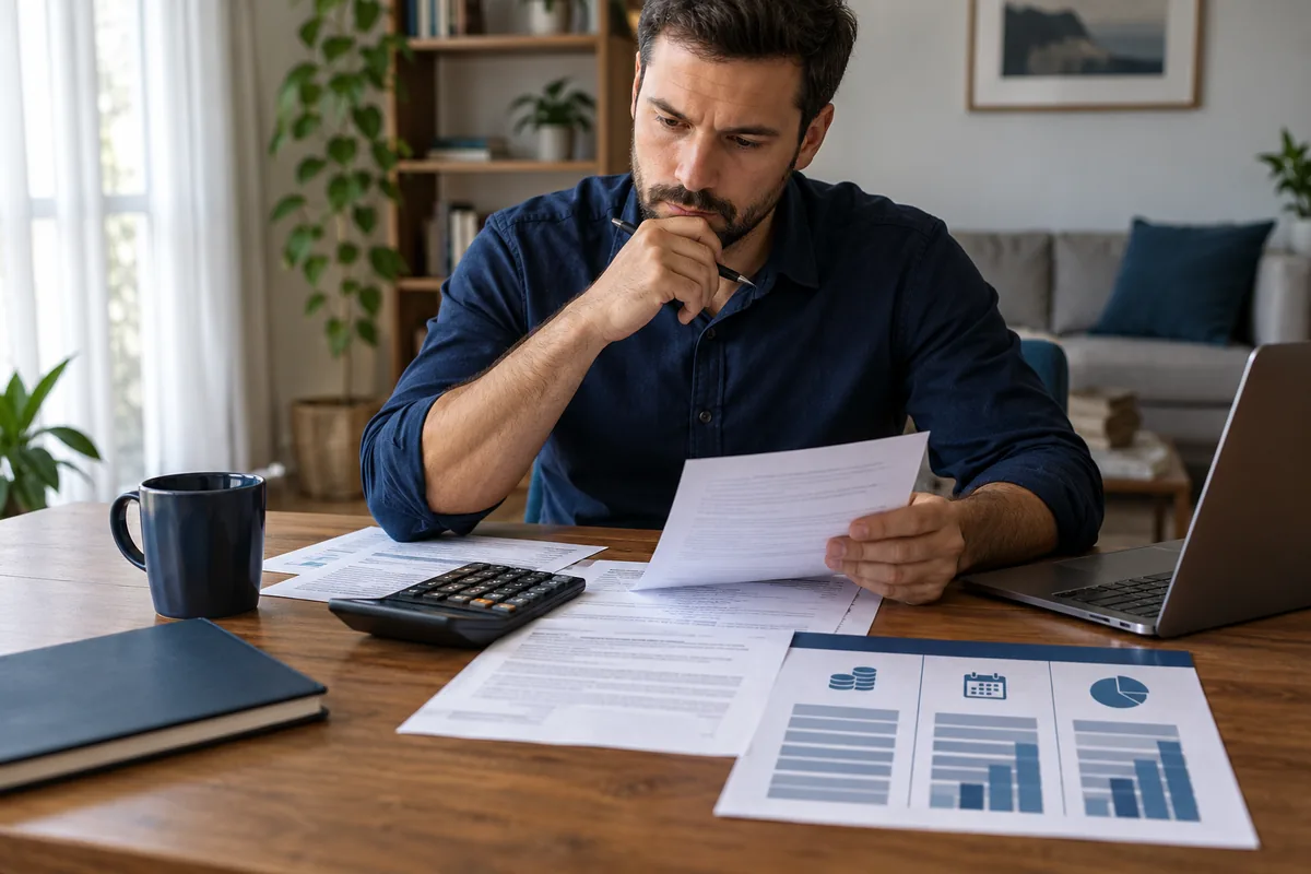 Consumidor confere contrato parcelas e custo total de financiamento