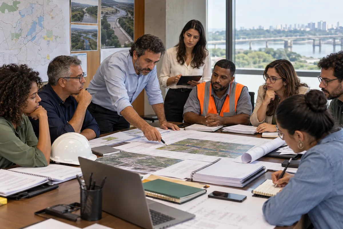 Equipe multidisciplinar revisa licenças e condicionantes de obra pública